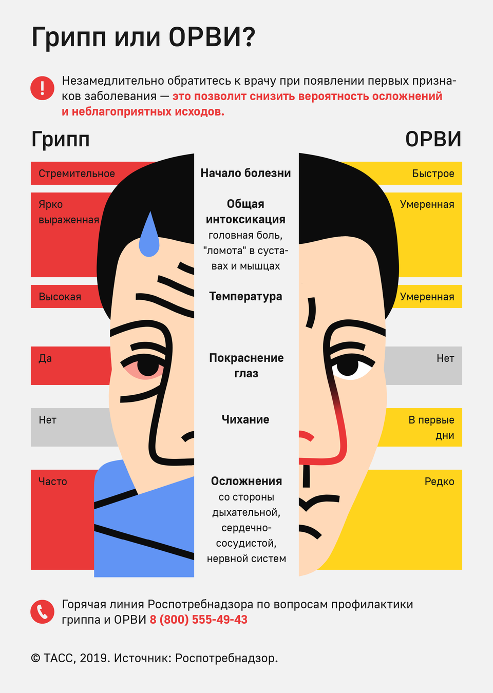 Объяснили на пальцах: Роспотребнадзор учит отличать грипп от ОРВИ / Россия  и мир / ЛЕНТА НОВОСТЕЙ / 24 SIBINFO